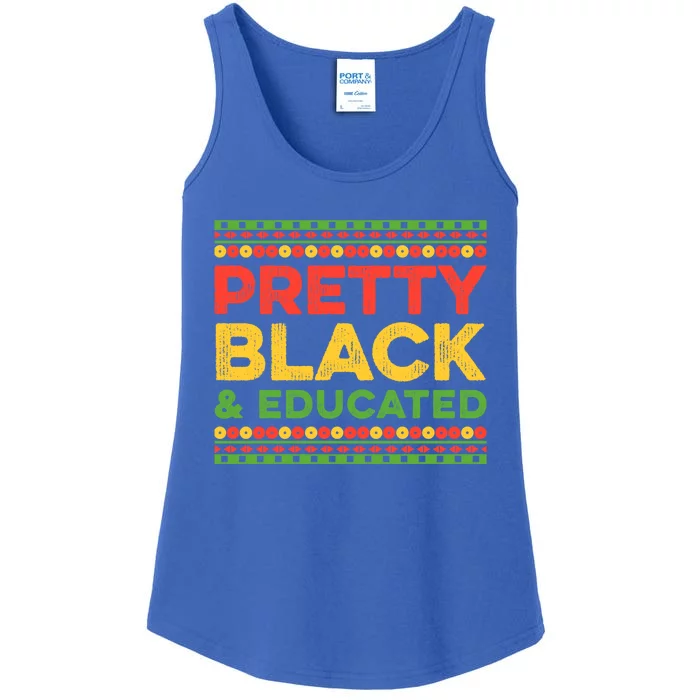 Black Graduation Melanin Queen Degree Pretty Black Educated Gift Ladies Essential Tank