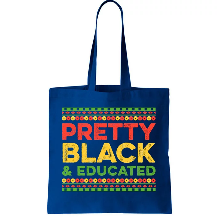 Black Graduation Melanin Queen Degree Pretty Black Educated Gift Tote Bag