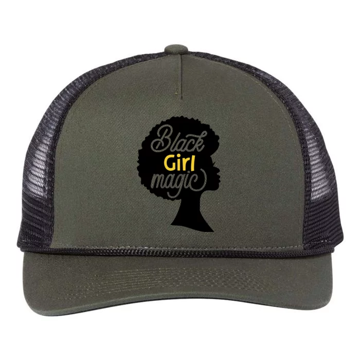 Black Girl Magic Retro Rope Trucker Hat Cap