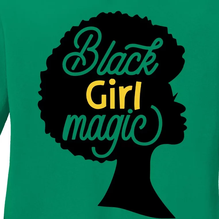 Black Girl Magic Ladies Long Sleeve Shirt