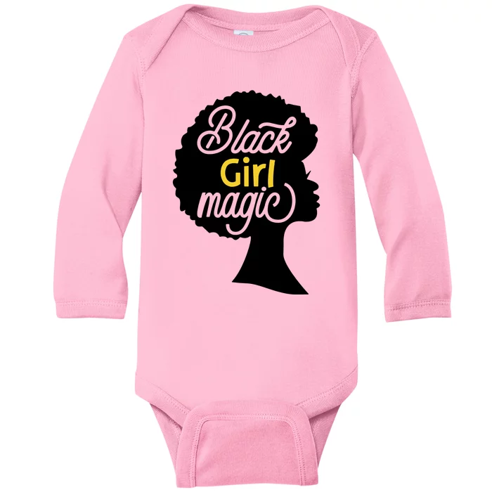 Black Girl Magic Baby Long Sleeve Bodysuit