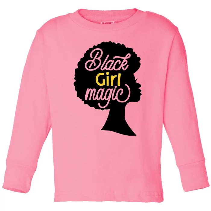 Black Girl Magic Toddler Long Sleeve Shirt