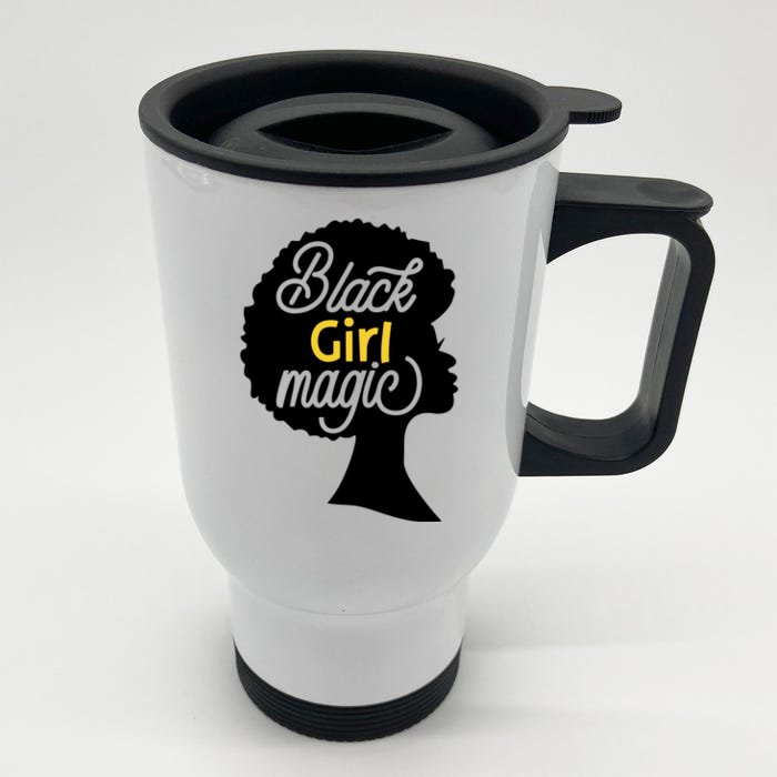 Black Girl Magic Front & Back Stainless Steel Travel Mug