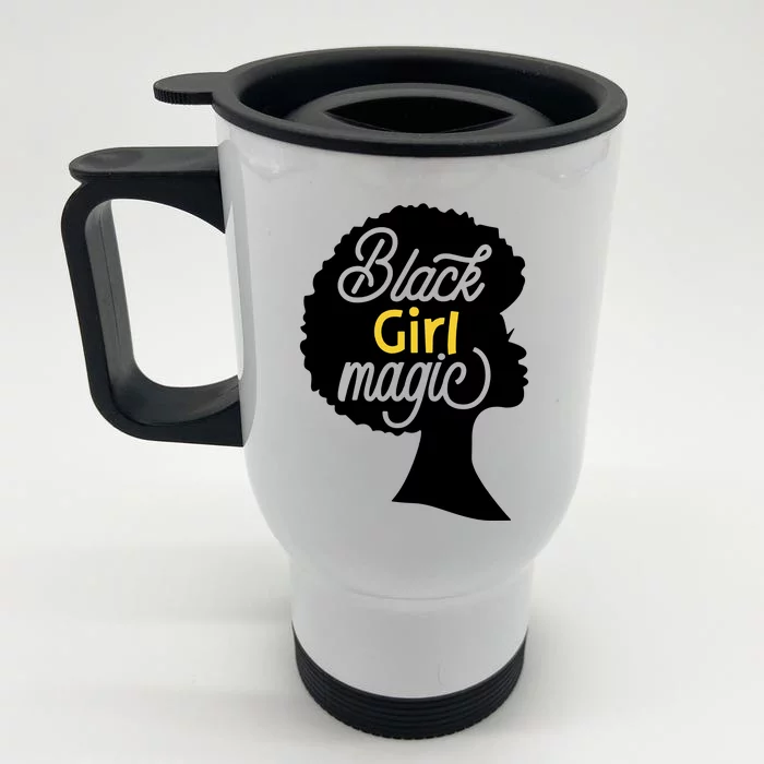 Black Girl Magic Front & Back Stainless Steel Travel Mug