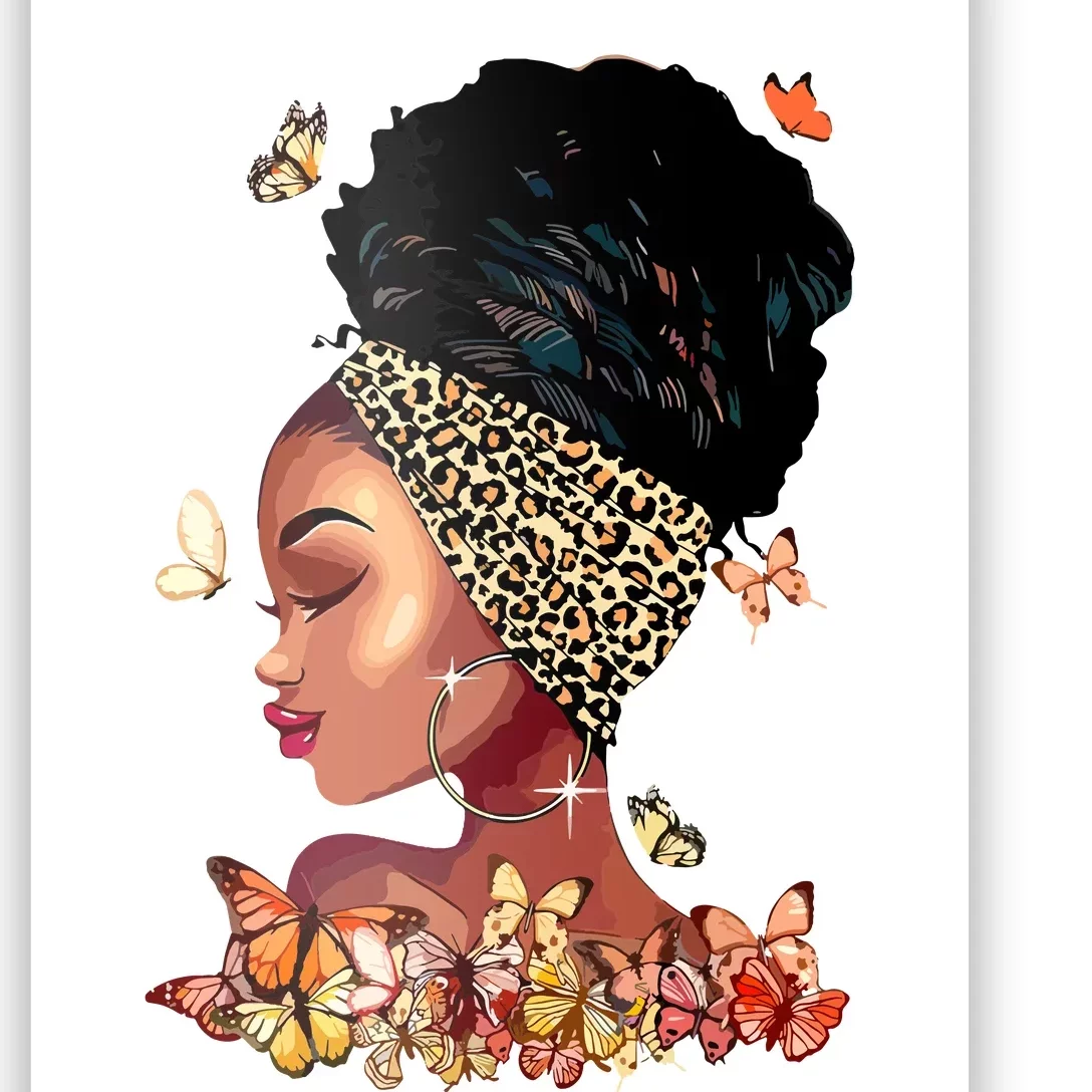 Black Girl Magic Afro Melanin Queen African American Women Poster