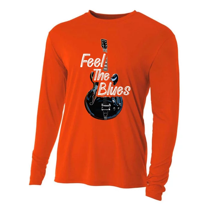 Blues Guitar Musicians Blues Music Cooling Performance Long Sleeve Crew