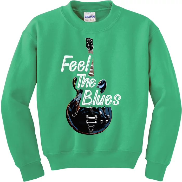 Blues Guitar Musicians Blues Music Kids Sweatshirt