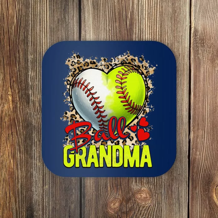 Ball Grandma Mothers Day Softball Grandma Baseball Grandma Coaster