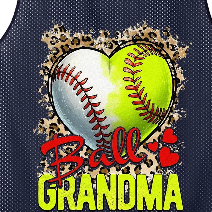 Ball Grandma Mothers Day Softball Grandma Baseball Grandma Mesh Reversible Basketball Jersey Tank