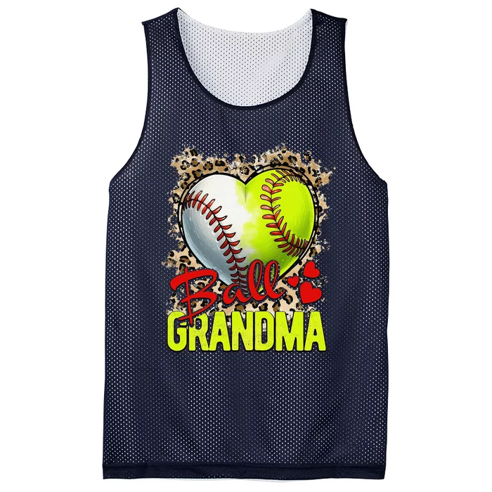 Ball Grandma Mothers Day Softball Grandma Baseball Grandma Mesh Reversible Basketball Jersey Tank