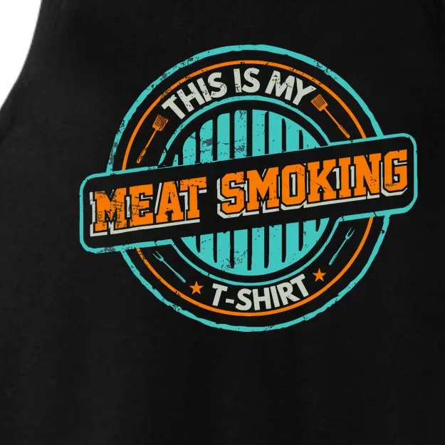 Barbecue Grill Master This Is My Meat Smoking Ladies Tri-Blend Wicking Tank