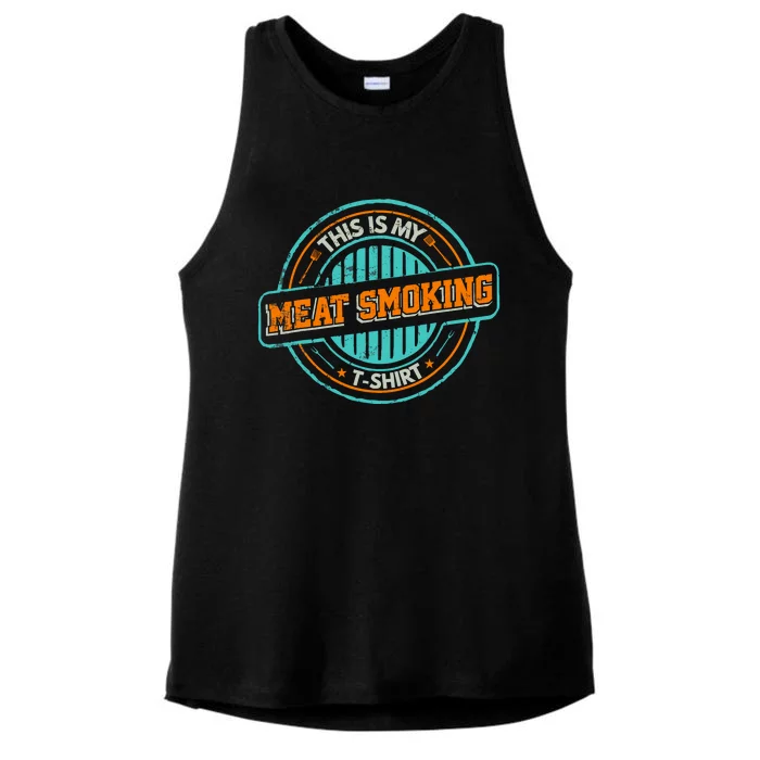 Barbecue Grill Master This Is My Meat Smoking Ladies Tri-Blend Wicking Tank