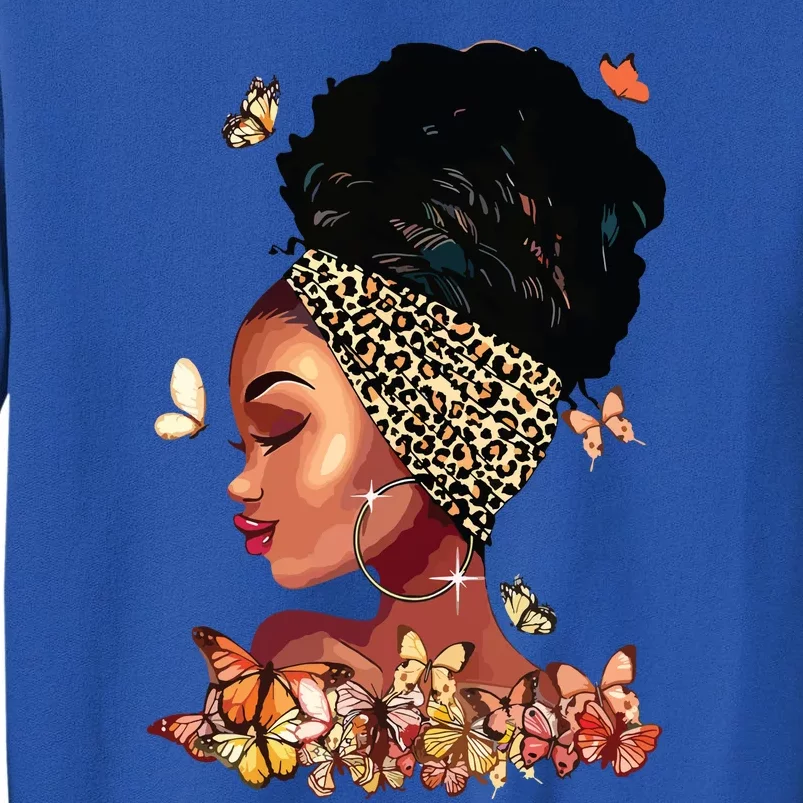 Black Girl Magic Afro Melanin Queen African American Women Tall Sweatshirt