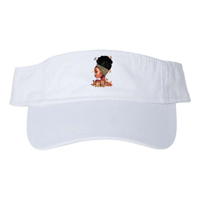 Black Girl Magic Afro Melanin Queen African American Women Valucap Bio-Washed Visor