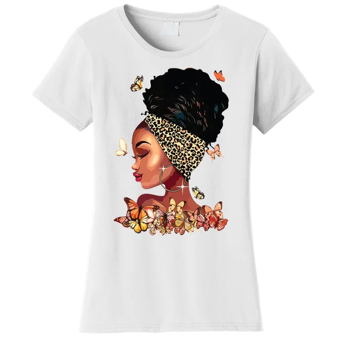 Black Girl Magic Afro Melanin Queen African American Women Women's T-Shirt