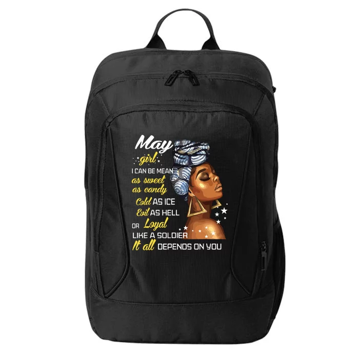 Birthday Gift May Girl Taurus Gemini Women City Backpack