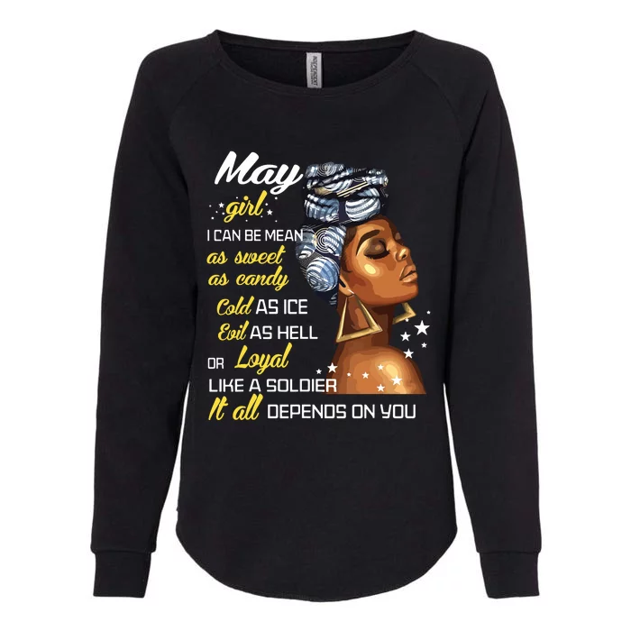 Birthday Gift May Girl Taurus Gemini Women Womens California Wash Sweatshirt