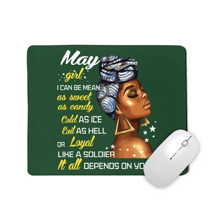 Birthday Gift May Girl Taurus Gemini Women Mousepad