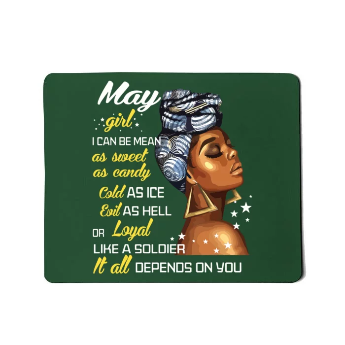 Birthday Gift May Girl Taurus Gemini Women Mousepad