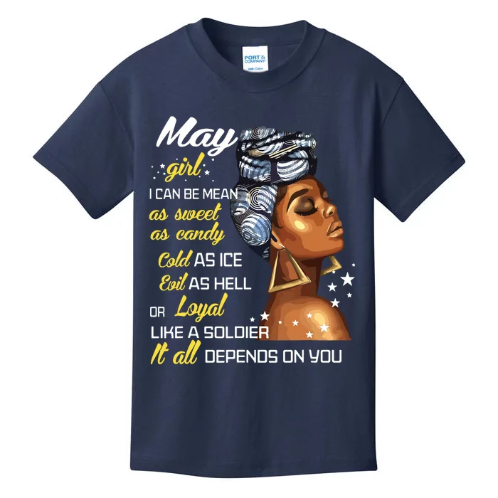 Birthday Gift May Girl Taurus Gemini Women Kids T-Shirt