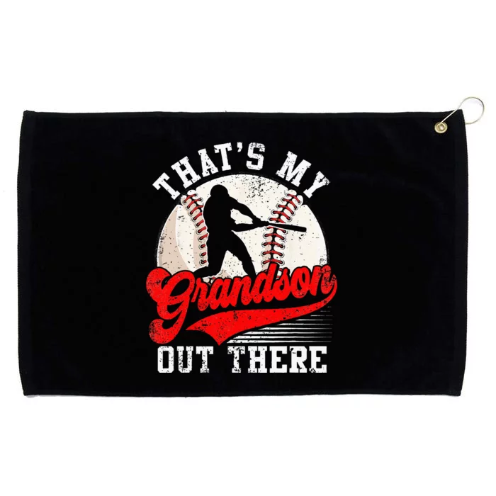 Baseball Grandma Mothers Day Thats My Grandson Out There Grommeted Golf Towel