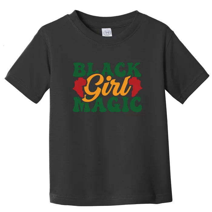 Black Girl Magic For Black History Month Toddler T-Shirt