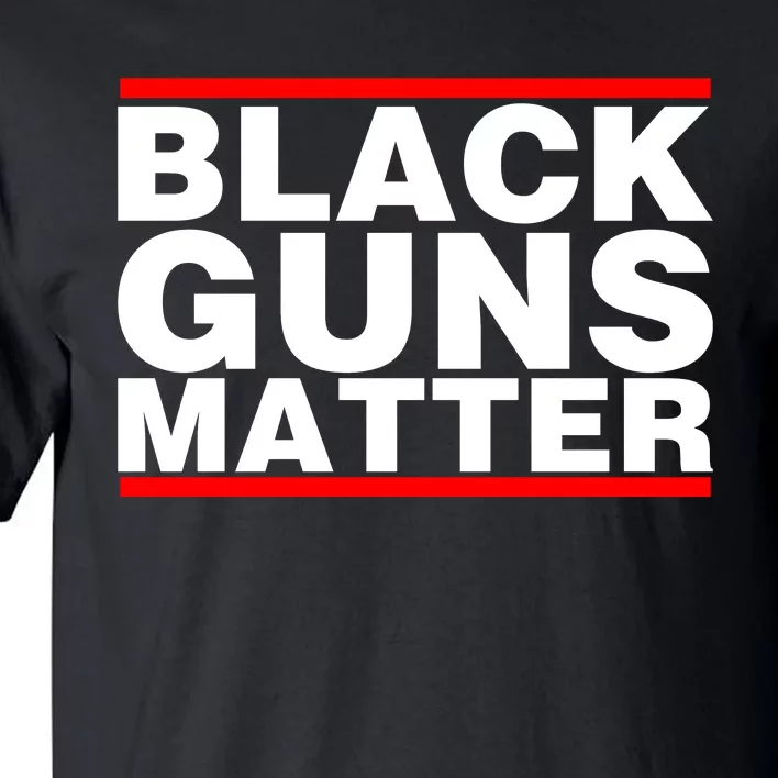 Black Guns Matter Shirt Gift For Gun Owner Tall T-Shirt