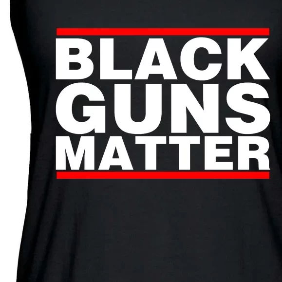 Black Guns Matter Shirt Gift For Gun Owner Ladies Essential Flowy Tank