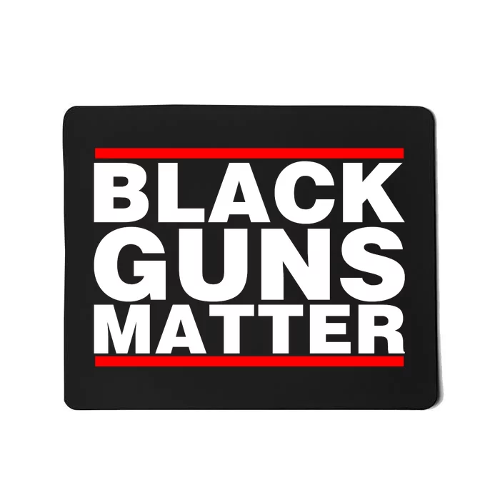 Black Guns Matter Shirt Gift For Gun Owner Mousepad