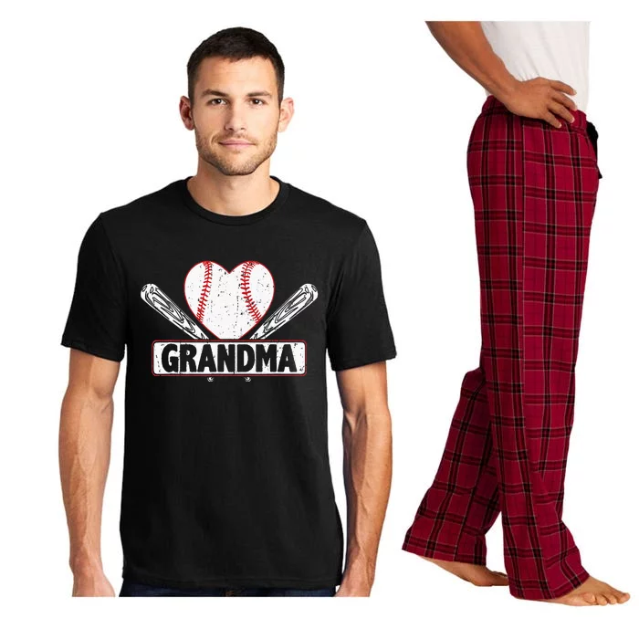 Baseball Grandma Matching Family funny Baseball Lover Pajama Set