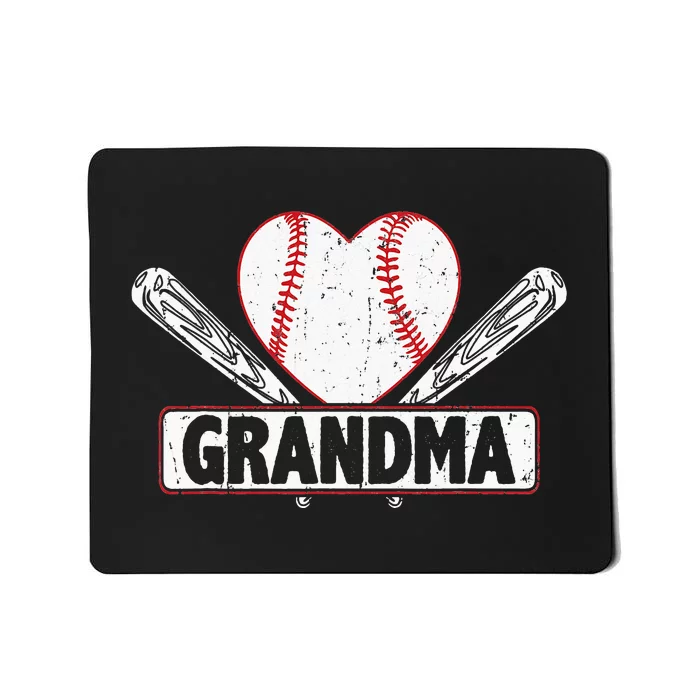 Baseball Grandma Matching Family funny Baseball Lover Mousepad