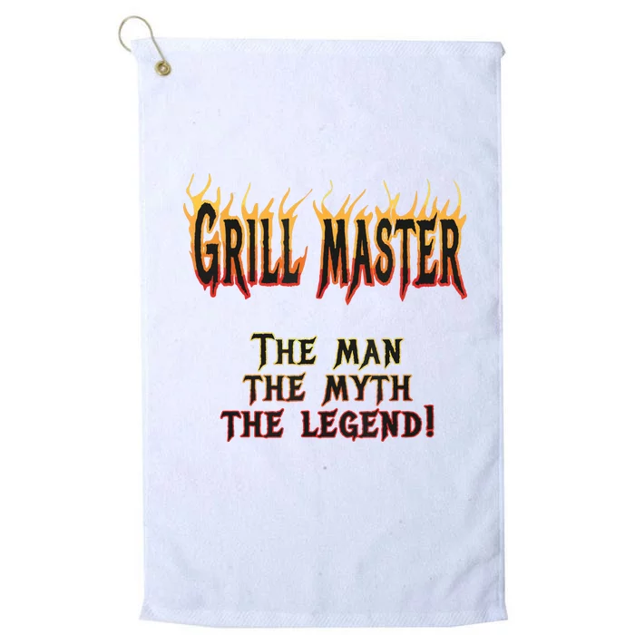 BBQ Grill Masters Meat Smokers Barbecue Chef Platinum Collection Golf Towel