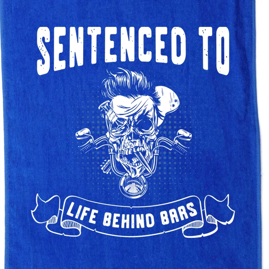 Biker Gear Motorcycle Gift Life Behind Bars Gift Platinum Collection Golf Towel