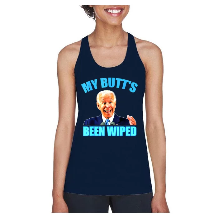 Biden Gaffe My Butts Been Wiped Anti Biden Women's Racerback Tank