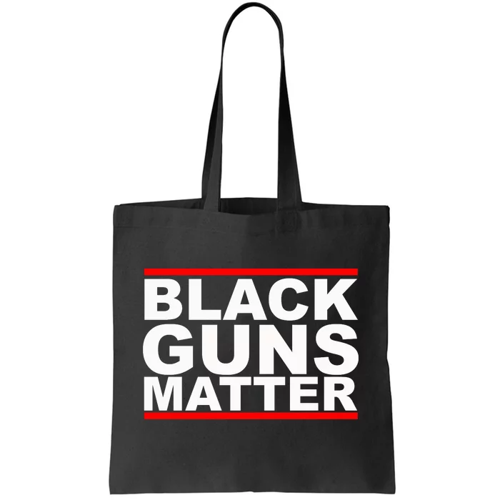 Black Guns Matter Gift For Gun Owner Tote Bag