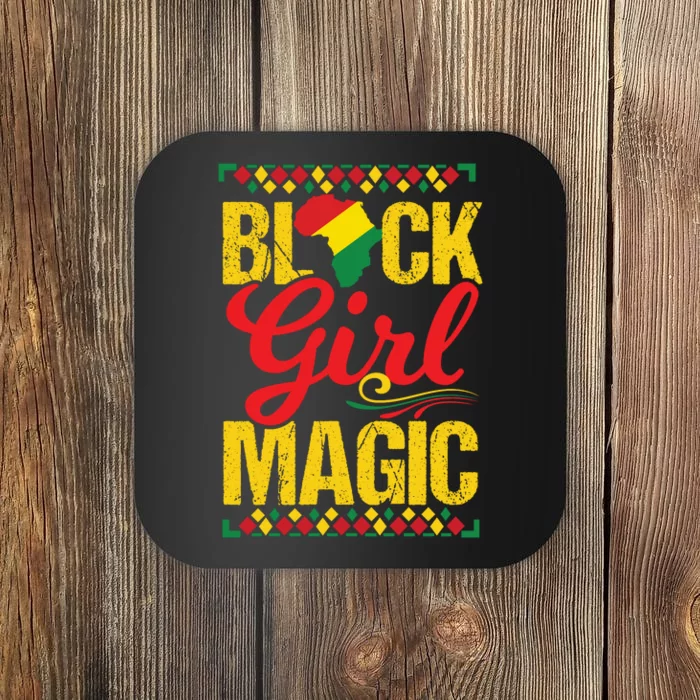 Black Girl Magic African American Melanin Gifts Coaster