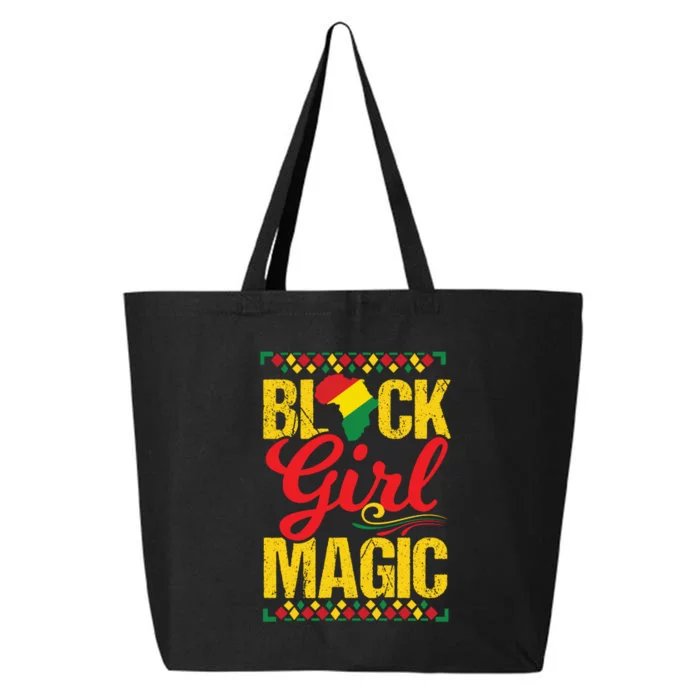 Black Girl Magic African American Melanin Gifts 25L Jumbo Tote