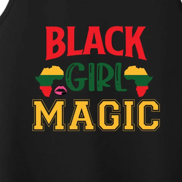 Black Girl Magic For Black History Month Gift Performance Tank