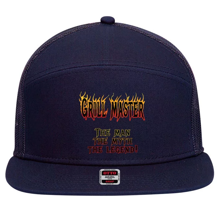 BBQ Grill Masters & Meat Smokers | Barbecue Chef 7 Panel Mesh Trucker Snapback Hat