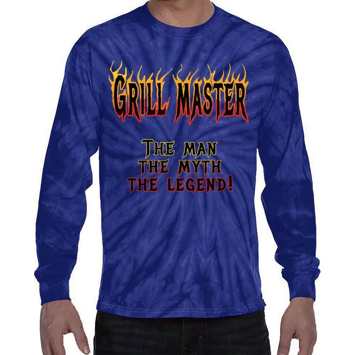 BBQ Grill Masters & Meat Smokers | Barbecue Chef Tie-Dye Long Sleeve Shirt