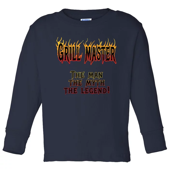 BBQ Grill Masters & Meat Smokers | Barbecue Chef Toddler Long Sleeve Shirt