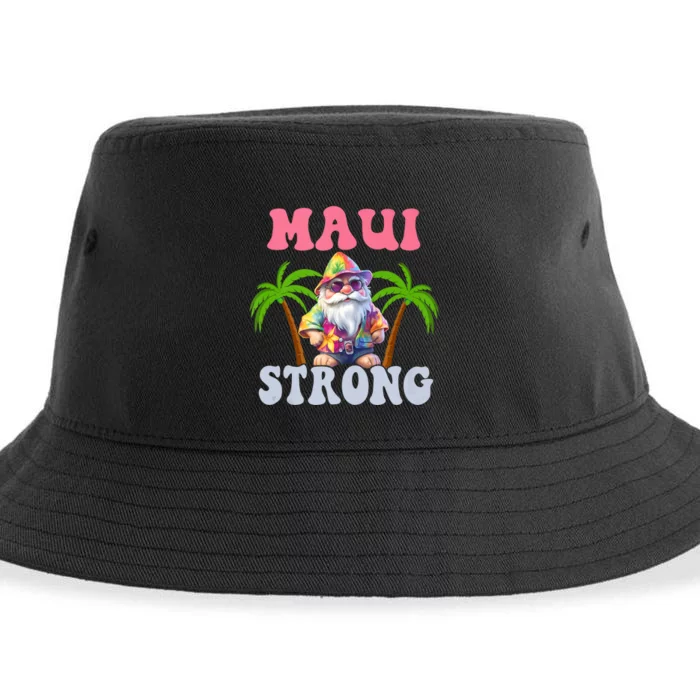 Beach Gnome Maui Hawaii Strong Sustainable Bucket Hat