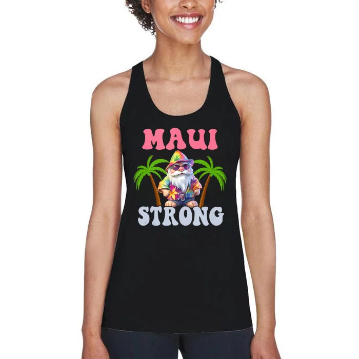 Beach Gnome Maui Hawaii Strong Women's Racerback Tank