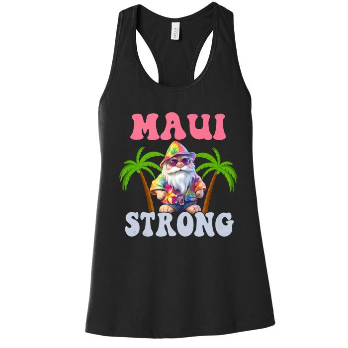 Beach Gnome Maui Hawaii Strong Women's Racerback Tank