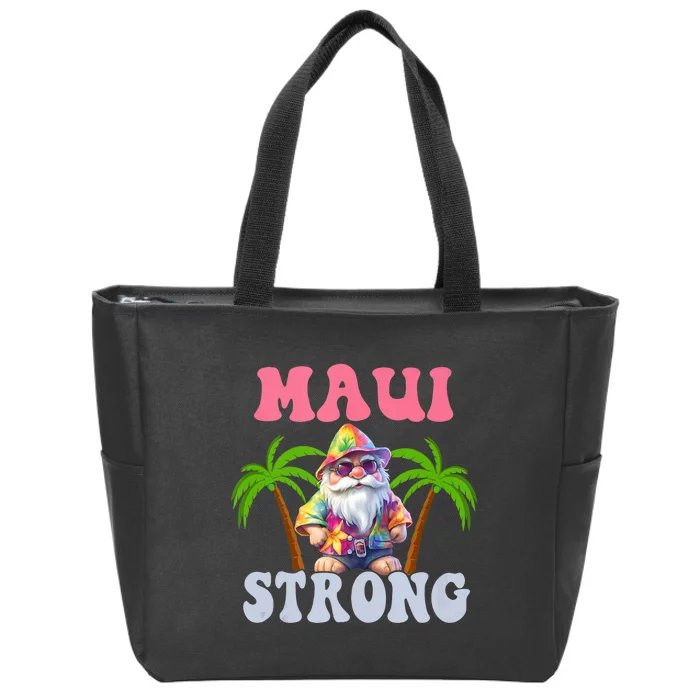 Beach Gnome Maui Hawaii Strong Zip Tote Bag