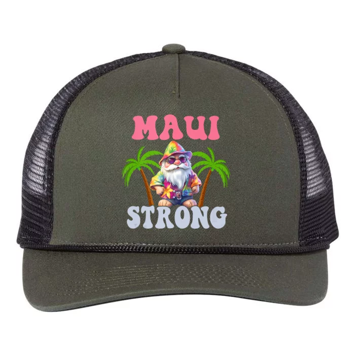 Beach Gnome Maui Hawaii Strong Retro Rope Trucker Hat Cap