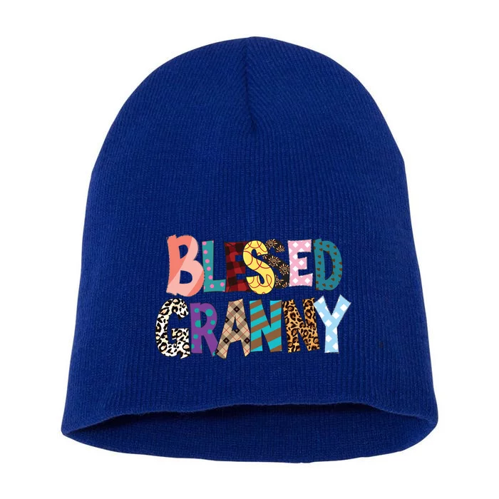 Blessed Granny Mothers Day Great Gift Short Acrylic Beanie