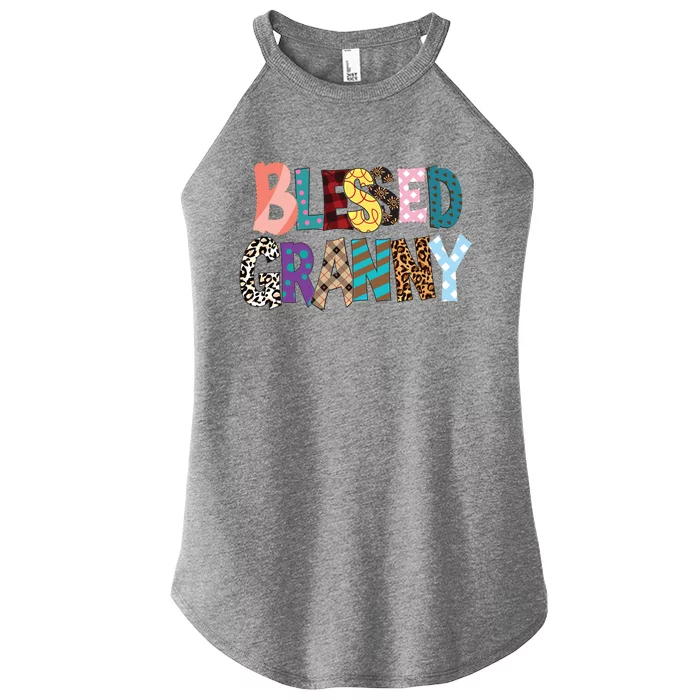 Blessed Granny Mothers Day Great Gift Women’s Perfect Tri Rocker Tank