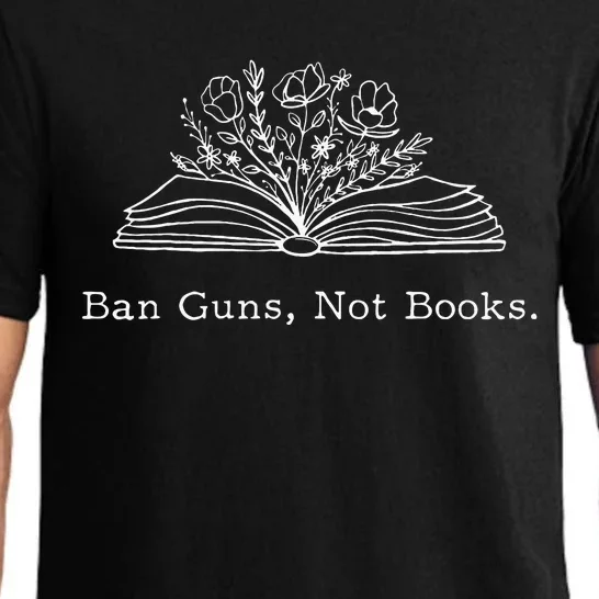 Ban Guns Not Books Retro Read Banned Books Lover Pajama Set