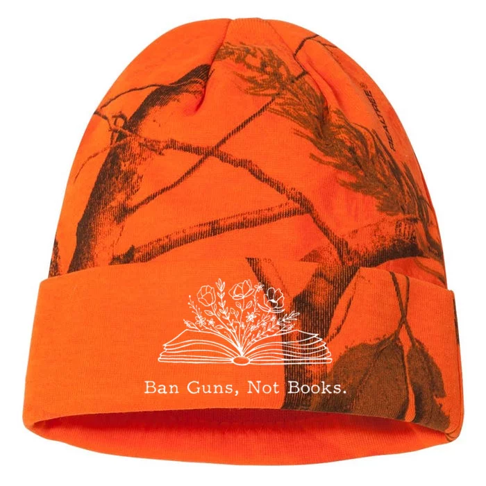 Ban Guns Not Books Retro Read Banned Books Lover Kati - 12in Camo Beanie